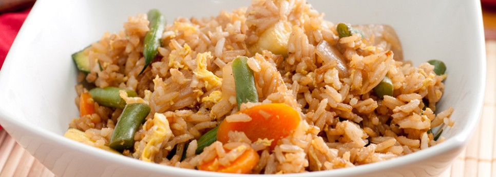 Fried Brown Rice and Vegetables Recipe