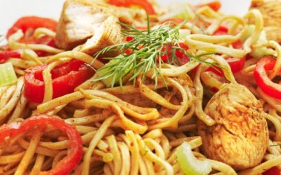 Chicken and Veggies Stir-Fry Pasta Recipe